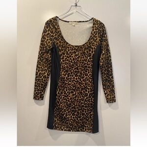 Nicki Minaj Animal Print Bodycon Dress‎ Womens Size Medium (1043)